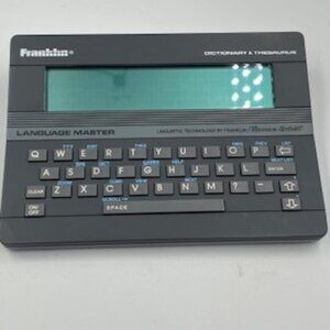 Franklin Language Master Electronic Dictionary Thesaurus And‎ Word Game Player